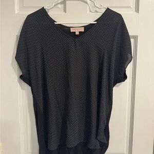 Philosophy Black Polka Dot Blouse